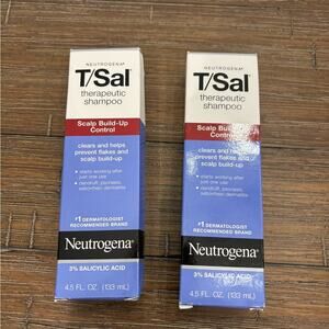 Neutrogena T/Sal Therapeutic shampoo NEW scalp build up control LOT of 2